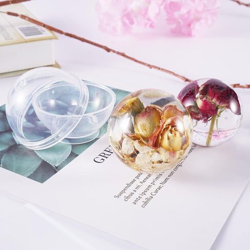 لوكسوين 4 قطع من قوالب صب الراتنج، قوالب راتنج فائقة الشفافية، بما في ذلك كرة ومكعب وهرم وماس لراتنج الايبوكسي والحرف اليدوية والديكور ومجموعات راتنج الايبوكسي للمبتدئين in Kuwait