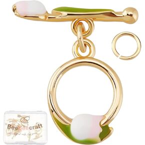 Beebeecraft 10 Sets Toggle Jewelry Clasps 18K Gold Plated in Kuwait