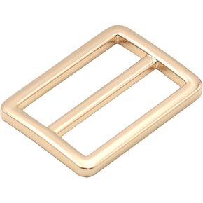 JWBIZ 8pcs Flat Metal Slide Buckle Belt Adjuster Sliders Tri Glide Strap Hardware Clasp (Gold, 1 Inch)