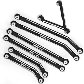 Treal SCX24 High Clearance Links CNC Machined Aluminum 7075 SCX24 High Links Set (7P) Upgrades, Compatible with Axial SCX24 Deadbolt Betty(Grey) in Saudi Arabia