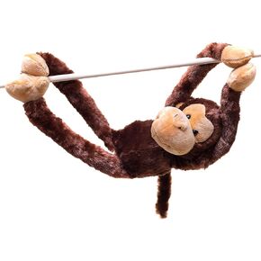 لعبة إيدجوود تويز حيوان محشو على شكل قرد أسود معلق مقاس 60.96 سم - لعبة قرد قطيفة ذات ملمس ناعم للغاية للأطفال - الأيدي والأقدام متصلة معًا - أحضر هذه القرود المشهورة إلى المنزل للأولاد والبنات من سن 3 سنوات فما فوق in Kuwait