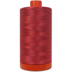 خيط قطن Aurifil Mako صلب 50 واط، 1422 ياردة، الفاوانيا الحمراء