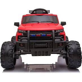داكوت تشيفي سيلفرادو Z71 تريل بوس مونستر شاحنة بأربعة محركات قوية 12 فولت 4 × 4 عجلات كبيرة للركوب على شاحنة مونستر للأطفال., أبيض in Kuwait