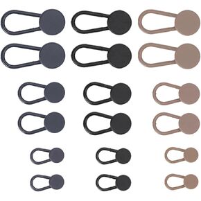 موسع زر الخصر للبنطلونات من تيون: 18 قطعة من وصلات تمديد الأزرار للجينز - موسع خصر السراويل للنساء والرجال - تمديد خصر البنطلون 0.5/1/1.4 انش - 3 الوان توسيع حزام الخصر in Kuwait