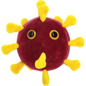 GIANTmicrobes COVID-19 Plush- Soft Plush Features The Signature Spike Proteins of The Virus, Great Gift for Scientists, Educators and Healthcare Workers, Includes a Card with Factual Information in Kuwait