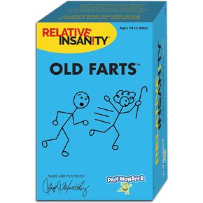 Relative Insanity — Old Farts — Hilarious Party Game Made and Played by Comedian Jeff Foxworthy — Ages 14+ — 4-12 Players