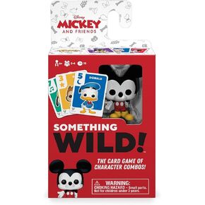 Funko Something Wild! Disney Mickey & Friends with Mickey Mouse Pocket Pop! Card Game for 2-4 Players Ages 6 and Up