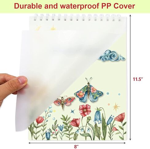 Sketch Book 8 X 11.5 120gsm Vintage Floral Mysterious Notebook for Drawing Writing Sketching 2 Sketch Pads in Kuwait