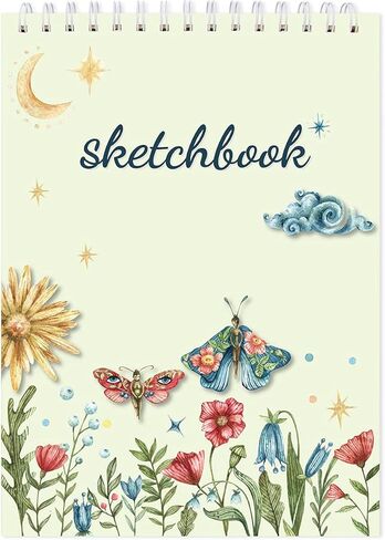 Sketch Book 8 X 11.5 120gsm Vintage Floral Mysterious Notebook for Drawing Writing Sketching 2 Sketch Pads in Kuwait