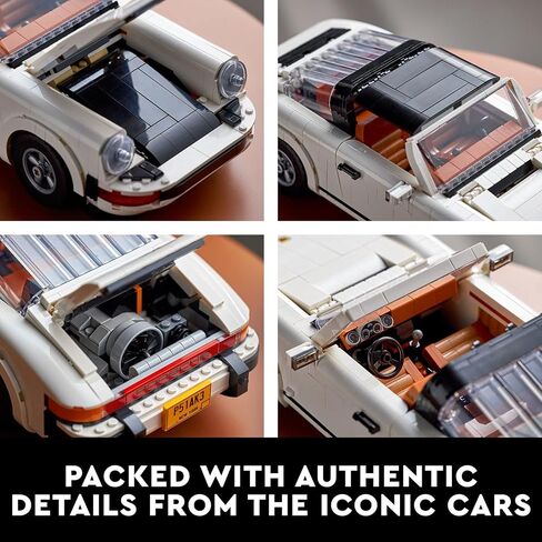 LEGO Icons Porsche 911 10295 Building Set, Collectible Turbo Targa, 2in1 Porsche Race Car Model Kit for Adults and Teens to Build, Gift Idea in Saudi Arabia