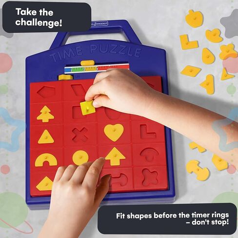 Winning Fingers Shape Toy Puzzle Game – Pop Up Board Game with Shape Puzzles - Two Players Concentration Games Puzzle Board Matching Game - Educational Toy for Kids 3 Years and Older in Saudi Arabia