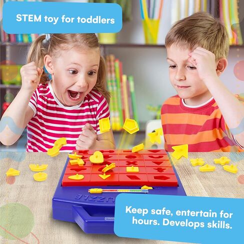 Winning Fingers Shape Toy Puzzle Game – Pop Up Board Game with Shape Puzzles - Two Players Concentration Games Puzzle Board Matching Game - Educational Toy for Kids 3 Years and Older in Saudi Arabia