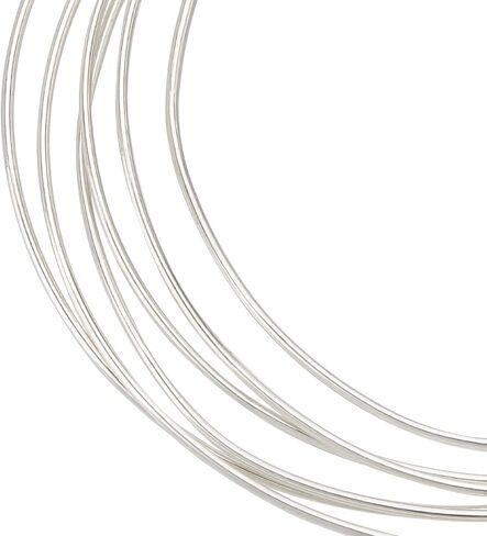 BENECREAT 18 Gague Pure Silver Sterling Wire, 999 Sterling Silver Wire 1.64 Feet Round Craft Wire for Wire Wrap Jewelry Making, Spool Project, Bracelets and Earrings in Saudi Arabia