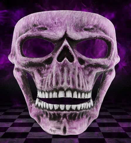 Attitude Studio Skeleton Mask Costume Skull Steampunk Full Face Costume Accessory for Halloween, Parties & Horror Event in Kuwait