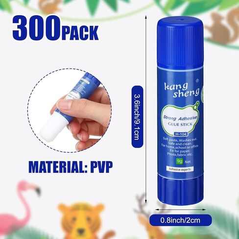 Qilery 300 Pcs White Glue Stick Bulk Washable Glue Sticks for Crafts 0.3 oz Adhesive Paper Scrapbook Glue for School Supplies Office Home Art Crafts in Saudi Arabia