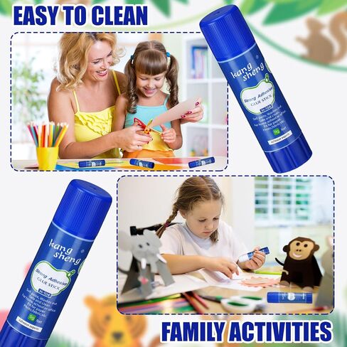 Qilery 300 Pcs White Glue Stick Bulk Washable Glue Sticks for Crafts 0.3 oz Adhesive Paper Scrapbook Glue for School Supplies Office Home Art Crafts in Saudi Arabia