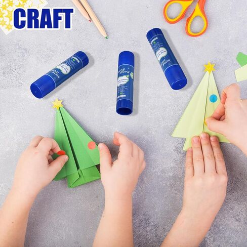 Qilery 300 Pcs White Glue Stick Bulk Washable Glue Sticks for Crafts 0.3 oz Adhesive Paper Scrapbook Glue for School Supplies Office Home Art Crafts in Saudi Arabia
