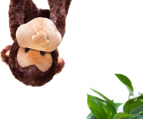 لعبة إيدجوود تويز حيوان محشو على شكل قرد أسود معلق مقاس 60.96 سم - لعبة قرد قطيفة ذات ملمس ناعم للغاية للأطفال - الأيدي والأقدام متصلة معًا - أحضر هذه القرود المشهورة إلى المنزل للأولاد والبنات من سن 3 سنوات فما فوق in Kuwait