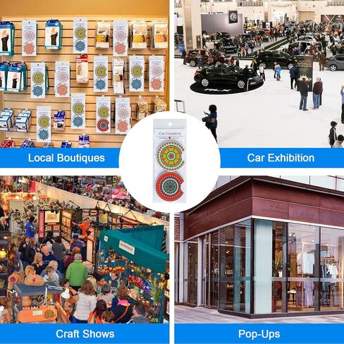 مجموعة 400 قطعة من قواعد الأكواب الفارغة للسيارات، 200 قطعة من قواعد الأكواب الفارغة مقاس 2.75 بوصة، 100 كيس ذاتي اللصق، 100 بطاقة عرض قواعد أكواب السيارة للتسامي الحراري للحرف اليدوية اليدوية in Kuwait