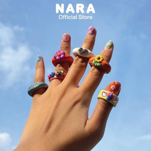 طين الخبز البوليمر من نارا، 12 لونًا متنوعًا، 12 قالبًا، 300 جرام (0.66 رطل) in Kuwait