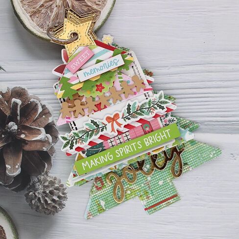 KSCRAFT Christmas Tree Mini Album Metal Cutting Dies Stencils for DIY Scrapbooking Decorative Embossing DIY Paper Card in Saudi Arabia