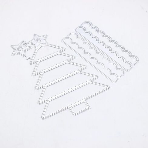 KSCRAFT Christmas Tree Mini Album Metal Cutting Dies Stencils for DIY Scrapbooking Decorative Embossing DIY Paper Card in Saudi Arabia