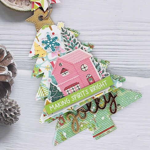 KSCRAFT Christmas Tree Mini Album Metal Cutting Dies Stencils for DIY Scrapbooking Decorative Embossing DIY Paper Card in Saudi Arabia