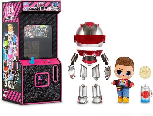 L.O.L. Surprise! LOL Surprise Boys Arcade Heroes Action Figure Doll with 15 Surprises Including Hero Suit and Boy Doll or Ultra-Rare Girl Doll, Shoes, Accessories, Trading Card | Kids Age 4-15 Years in Saudi Arabia