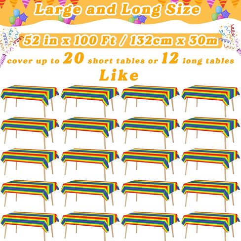 Black Tablecloth Roll 52 in x 100 Ft with Slide Cutter Plastic Table Black Premium Disposable Plastic Picnic Party Table Cover for Indoor Outdoor Events Family Banquet Parties and Celebrations in Kuwait