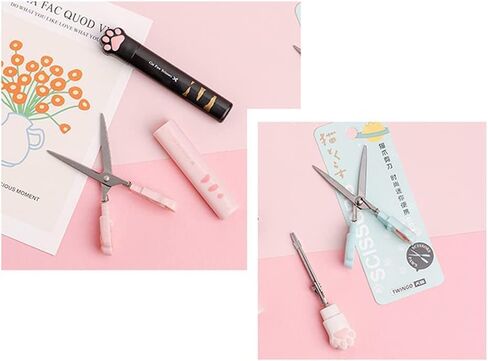 Blue Multi-Purpose Mini Scissors Portable Functional Scissors Sewing Scissors Lovely Cats Paws Design for Art Crafts Projects Craft Scissors in Saudi Arabia