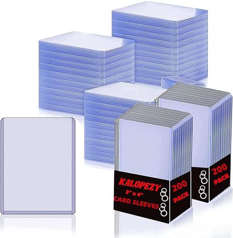 Card Holder 50 Pcs Hard Plastic Card Sleeves, 3 x 4 Inch for Baseball Cards, Sports Cards, Game Card Trading Card, Protective PVC Material in Saudi Arabia