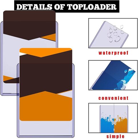 Card Holder 50 Pcs Hard Plastic Card Sleeves, 3 x 4 Inch for Baseball Cards, Sports Cards, Game Card Trading Card, Protective PVC Material in Kuwait