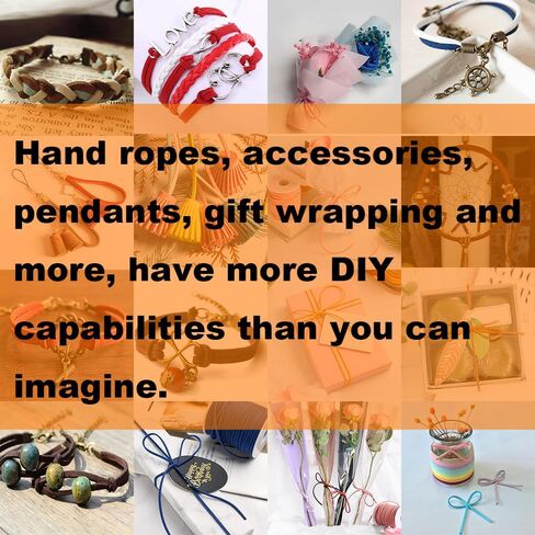 سلك MUNAN من الجلد السويدي، 100 ياردة × 3 مم (2.6 مم)، دانتيل من الجلد الصناعي مع بكرة للحرف اليدوية وصناعة المجوهرات والأساور والقلائد والخرز، لون بني القهوة in Kuwait