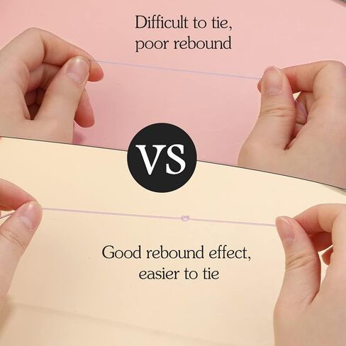 Elastic String for Jewelry Making, String Crystal Elastic Cord, 10 Rolls Color Stretchy String with 3 Pcs Large Eye Beading Needles and Scissors, for Seed Beads, Pony Beads, Bracelets in Kuwait