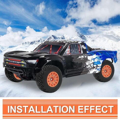 OGRC 4 قطع إطارات شاحنة لـ Traxxa Arrma Axial Redcat Rc4wd Hex قابلة للفصل بديلة 12 مم 14 مم 17 مم 1/10 مقياس عجلات وإطارات RC (أخضر) in Kuwait