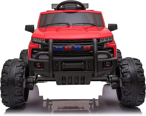 داكوت تشيفي سيلفرادو Z71 تريل بوس مونستر شاحنة بأربعة محركات قوية 12 فولت 4 × 4 عجلات كبيرة للركوب على شاحنة مونستر للأطفال., أبيض in Kuwait