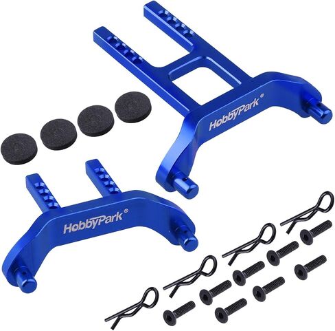 Hobbypark Aluminum Body Mounts Posts (Front & Rear), Clips, Washers for Traxxas 1/18 LaTrax Teton, Desert Prerunner, Replacement Parts of 7615 (Green) in Saudi Arabia