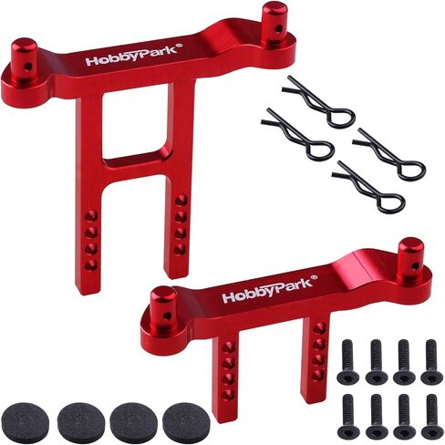 Hobbypark Aluminum Body Mounts Posts (Front & Rear), Clips, Washers for Traxxas 1/18 LaTrax Teton, Desert Prerunner, Replacement Parts of 7615 (Green) in Saudi Arabia