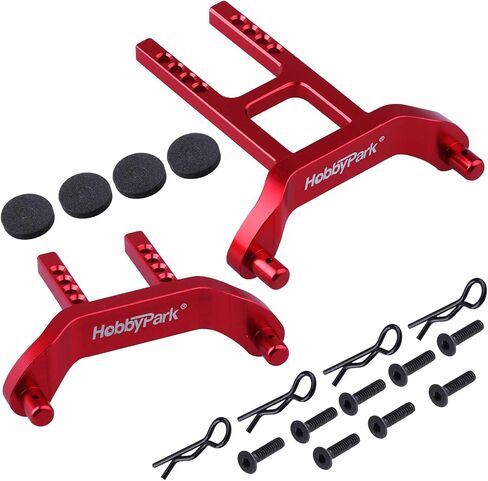 Hobbypark Aluminum Body Mounts Posts (Front & Rear), Clips, Washers for Traxxas 1/18 LaTrax Teton, Desert Prerunner, Replacement Parts of 7615 (Green) in Saudi Arabia