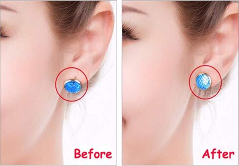 حلق رافع باك لا يسبب الحساسية قابل للتعديل من الفضة الاسترليني مطلي بالذهب الوردي مجوهرات 4 أزواج in Kuwait