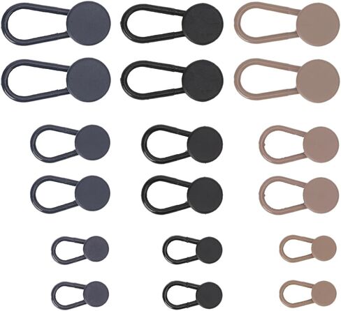 موسع زر الخصر للبنطلونات من تيون: 18 قطعة من وصلات تمديد الأزرار للجينز - موسع خصر السراويل للنساء والرجال - تمديد خصر البنطلون 0.5/1/1.4 انش - 3 الوان توسيع حزام الخصر in Kuwait