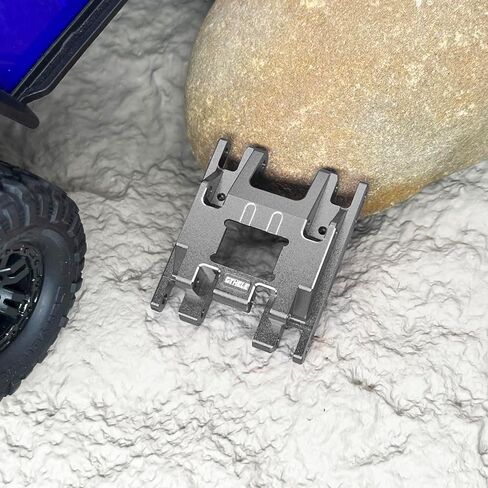GTHELE لوحة انزلاقية ناقل الحركة من الألومنيوم لسيارة Traxxas 1/18 TRX4M ترقية أجزاء RC الزاحف (تيتانيوم) in Kuwait