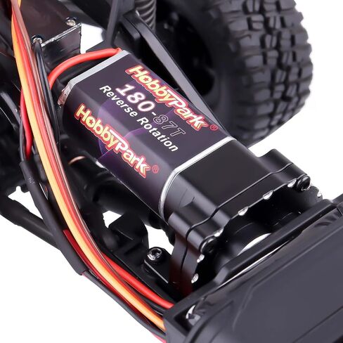 HobbyPark Assembly Set 180 Brushed Motor w/Pinion and Transmission Gearbox with Gears for TRX4M Upgrades Parts (50T) in Saudi Arabia