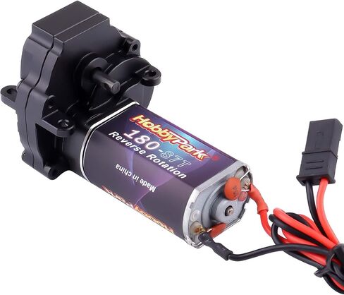 HobbyPark Assembly Set 180 Brushed Motor w/Pinion and Transmission Gearbox with Gears for TRX4M Upgrades Parts (50T) in Saudi Arabia