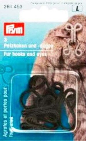 Prym Fur Hooks & Eyes, Black, 3 PC in Saudi Arabia