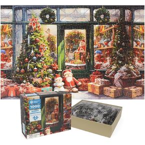 2024 Christmas Jigsaw Puzzles, 27.5 x 19.7 inches, Holiday Puzzles for Adults and Kids - 1000 Pieces Christmas Puzzles, Educational Games Gift for Elders Children Family, Friends (Christmas Shop)