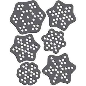 Rhinestone Genie Snowflakes 1" to 2" Magnetic Rhinestone Template, Black in Saudi Arabia