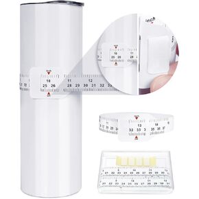 جهاز قياس عرض كوب التسامي من Aolso، 2 في 1، قياس عرض وقرصة فراغات التسامي، شريط قياس بهلوان مع 6 قطع شريط نانو لأكواب التسامي، منتجات فراغات التسامي in Kuwait