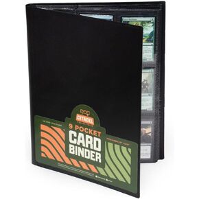 9 جيوب بطاقة تجارة | أسود | 20 صفحة مزدوجة الجوانب | 360 جيب تخزين حامي بطاقة التحميل الجانبية متوافق مع ألعاب بطاقة التداول برو TCG ، السحر، MTG، بوكيمون، يوجيو، بطاقات البيسبول in Kuwait