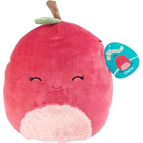 Squishmallows 10" Cherry The Cherry - Officially Licensed Kellytoy Food Plush - Collectible Soft & Squishy Fruit Stuffed Animal Toy - Gift for Kids, Girls & Boys - 10 Inch